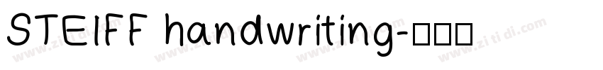 STEIFF handwriting字体转换